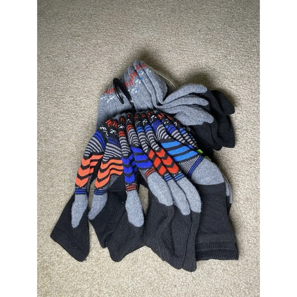 Hanes Boys' 10pk Premium Ankle Athletic Socks Size S